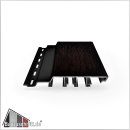 dekofront 95 Aluminium-Rhombus-Fassadenprofil Black Cherry 3000x95x17mm