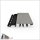 dekofront 95 Aluminium-Rhombus-Fassadenprofil White Stone 3000x95x17mm
