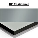 FUNDERMAX® Max Compact RE Resistance² schwarzer Kern 0074 Pastellgrau