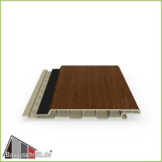 dekotrim Fassadenprofil 150S Twinstyle Honey Oak Super-Matt 3000x150x17mm