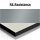 FUNDERMAX® Max Compact RE Resistance² schwarzer Kern 0741 Birkengrau