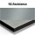 FUNDERMAX® Max Compact RE Resistance² schwarzer Kern 0559 Punto Pastellgrau